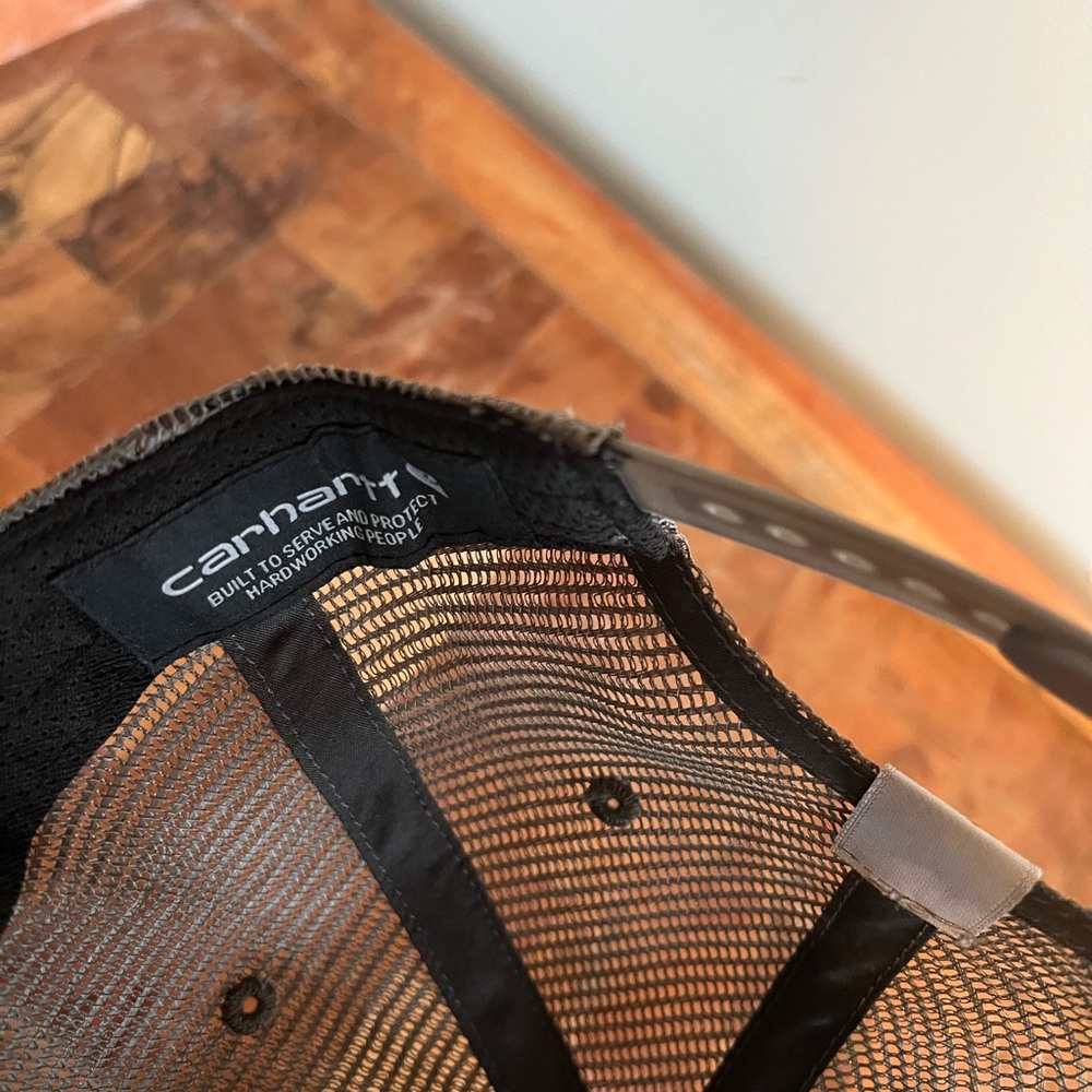 Carhartt Black And Grey Mesh Snapback Cap Nwot View 3